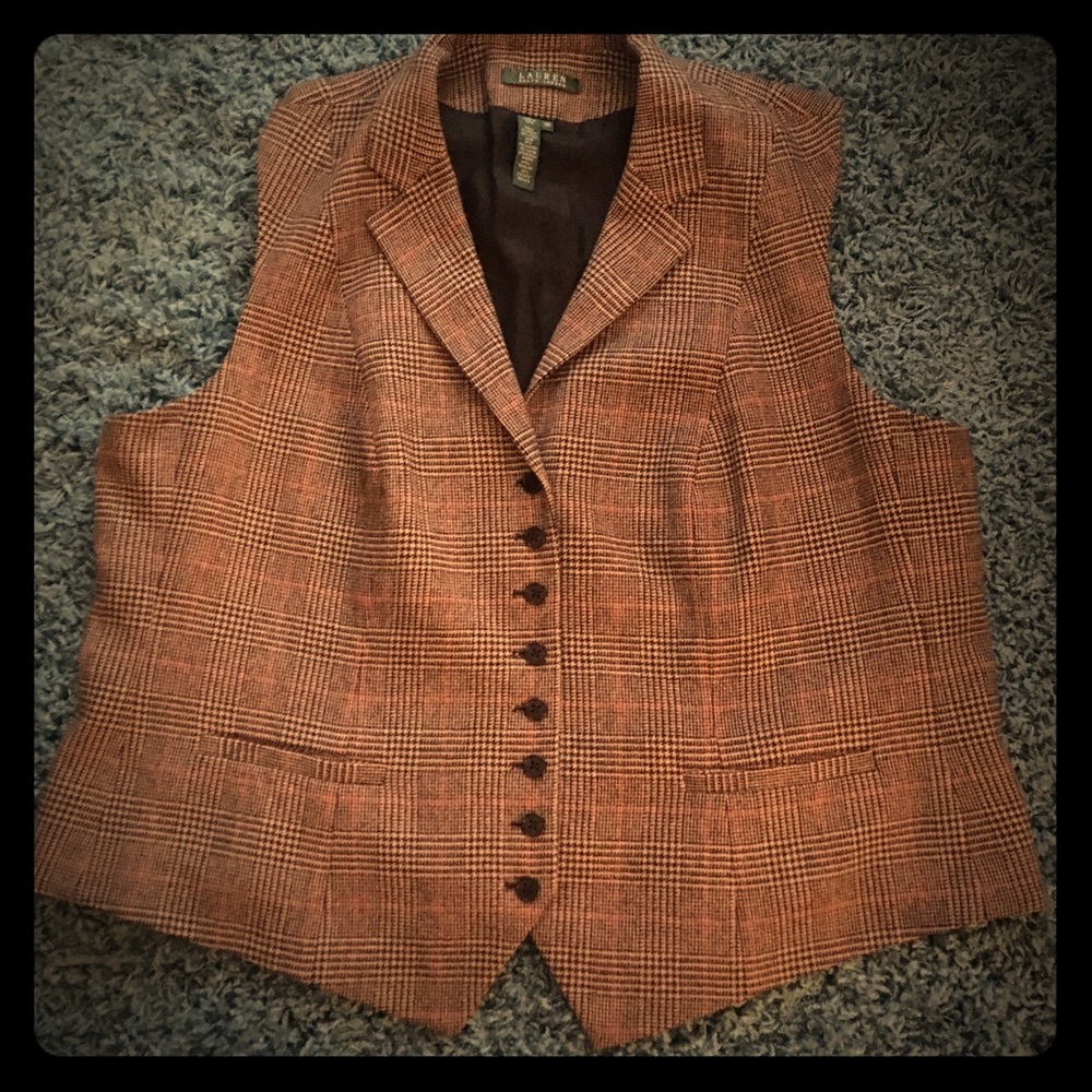 Classic Ralph Lauren tweed vest